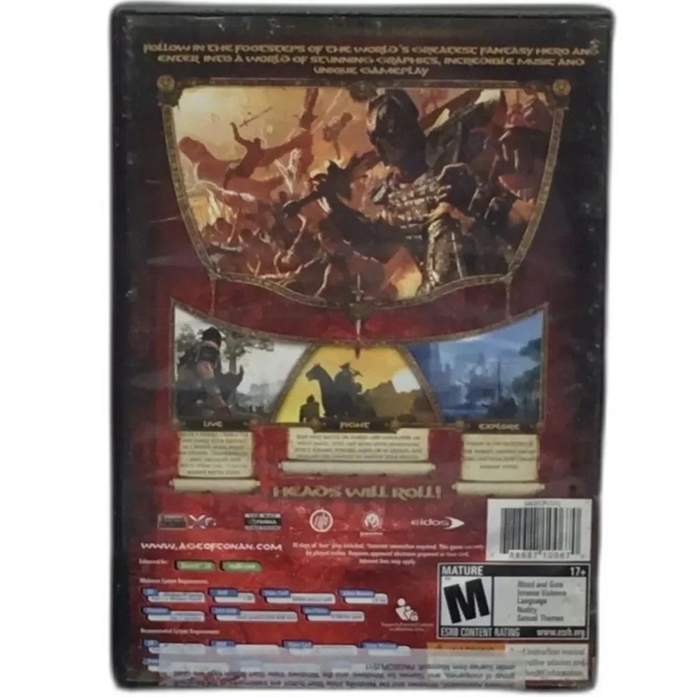 Age of Conan Hyborian Adventures PC Game New Factory Sealed 2008
